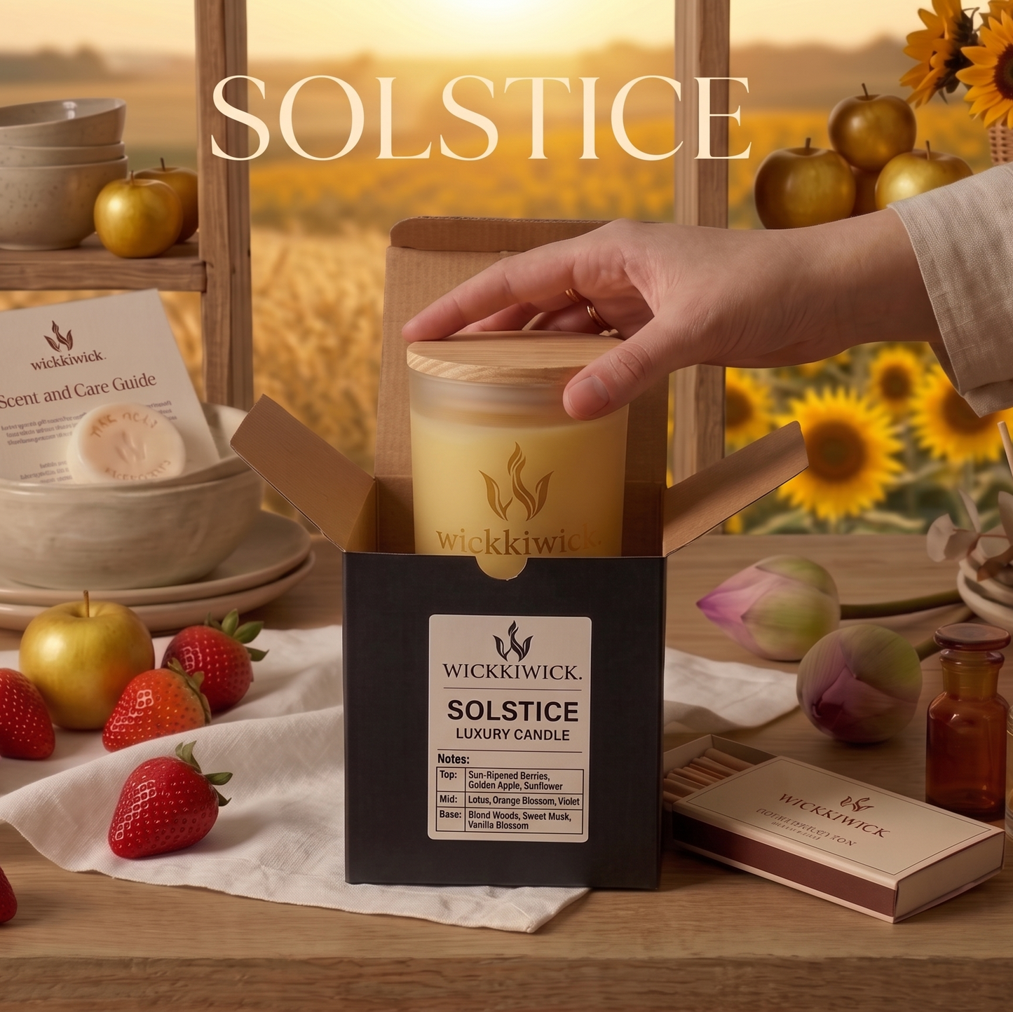 S O L S T I C E | Luxury Hand-Poured 2 Wick Candle