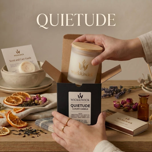 Q U I E T U D E | Luxury Hand-Poured 2 Wick Candle