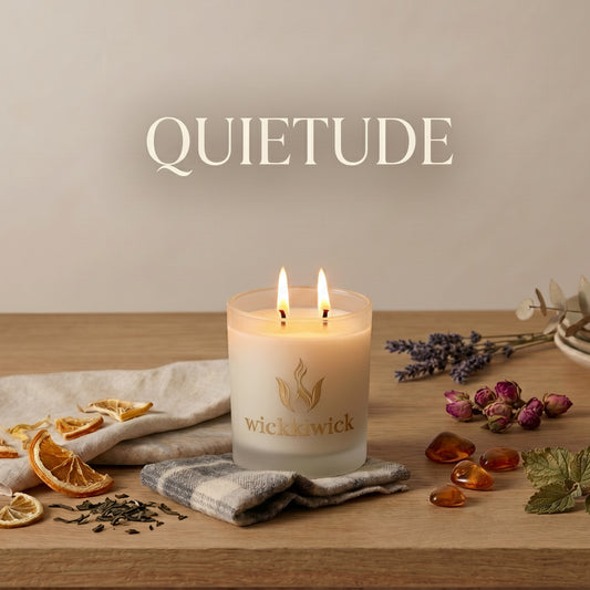 Q U I E T U D E | Luxury Hand-Poured 2 Wick Candle